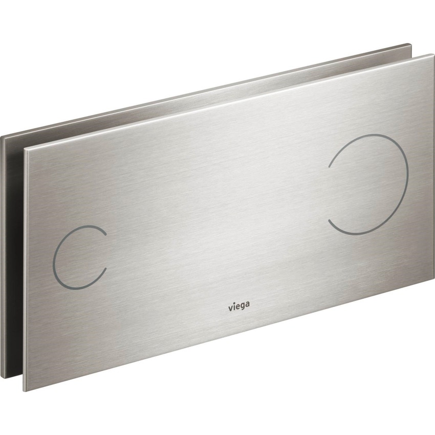 Immagine di Viega VISING FOR MORE 100 placca di comando per wc finitura acciaio inox 597450
