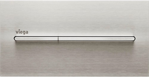 Immagine di Viega VISING FOR MORE 104 placca di comando per wc finitura acciaio inox 598471