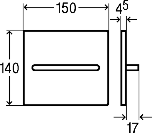 Immagine di Viega VISING FOR MORE 104 placca di comando finitura cromo lucido 599003