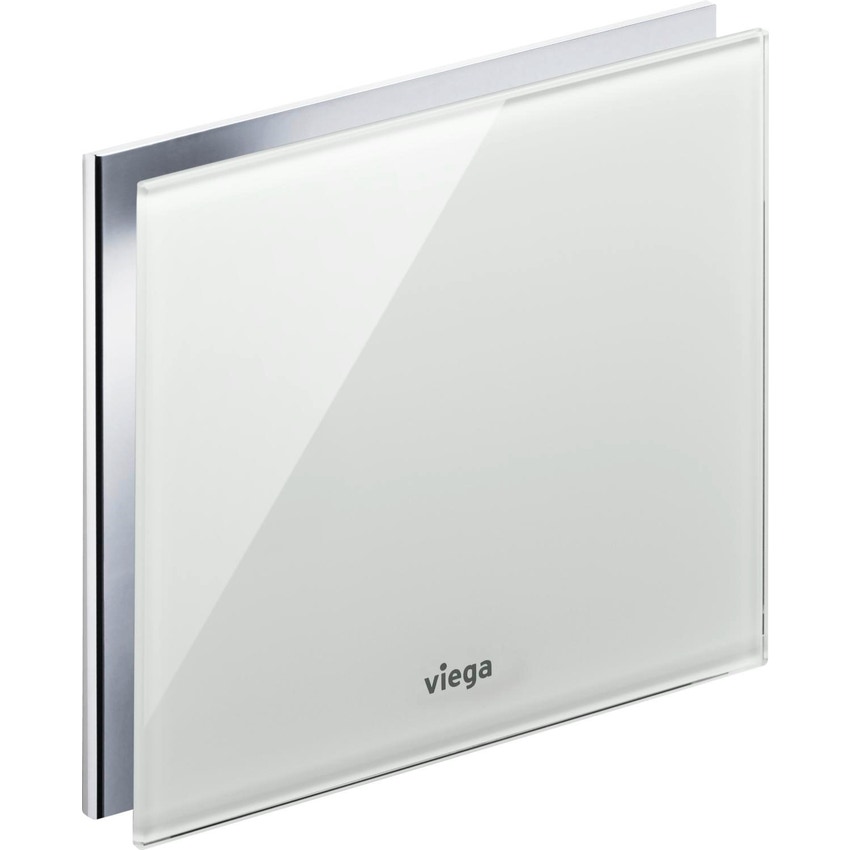 Immagine di Viega VISING FOR MORE 100 flussometro per orinatoio finitura vetro trasparente/grigio chiaro 599386