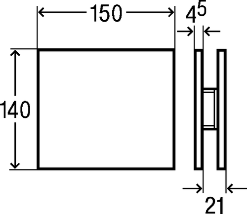 Immagine di Viega VISING FOR MORE 100 flussometro per orinatoio finitura vetro parsol/nero 599393