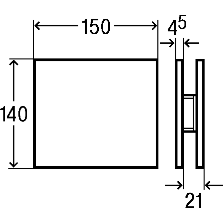 Immagine di Viega VISING FOR MORE 100 flussometro per orinatoio finitura vetro parsol/nero 599393