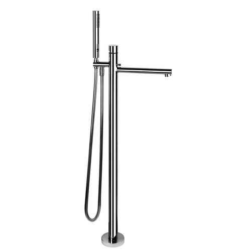 Immagine di Gessi OVALE piantana esterno vasca, con doccetta, finitura cromo 24964#031