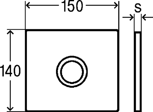 Immagine di Viega VISING FOR MORE 100 placcha di comando per orinatoio finitura cromo lucido 735555