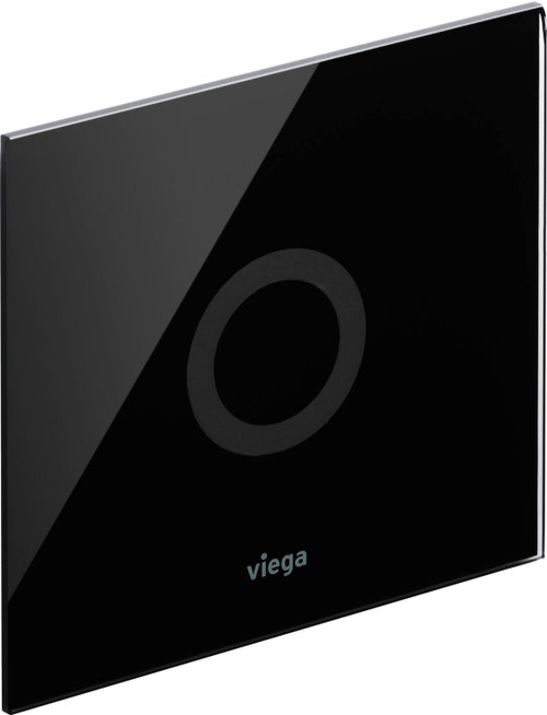 Immagine di Viega VISING FOR MORE 100 placcha di comando per orinatoio finitura vetro parsol/nero 735616