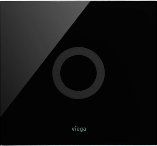 Immagine di Viega VISING FOR MORE 100 placcha di comando per orinatoio finitura vetro parsol/nero 735616