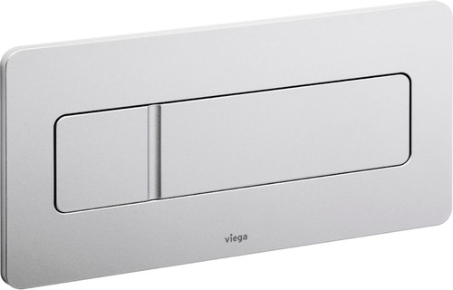 Immagine di Viega VISING FOR MORE 105 placca di comando per wc finitura cromo satinato 758950