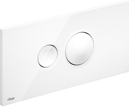 Immagine di Viega VISING FOR STYLE 10 placca di comando per wc finitura bianco alpino 596316