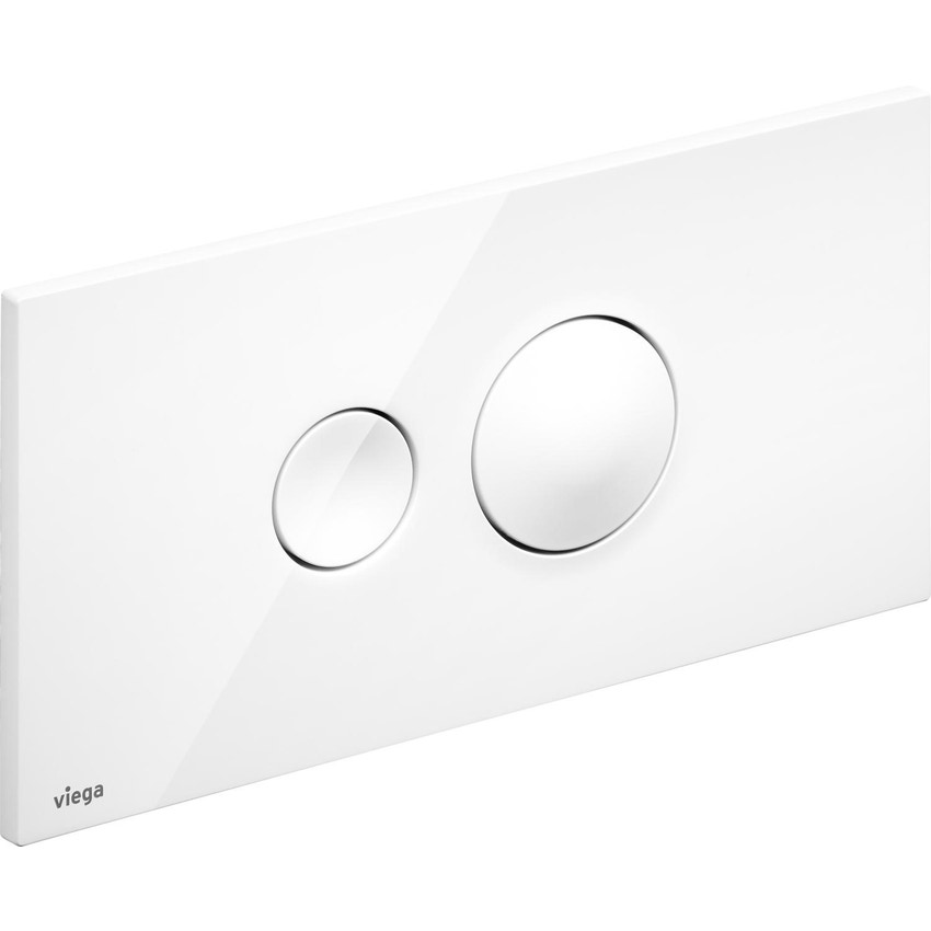 Immagine di Viega VISING FOR STYLE 10 placca di comando per wc finitura bianco alpino 596316