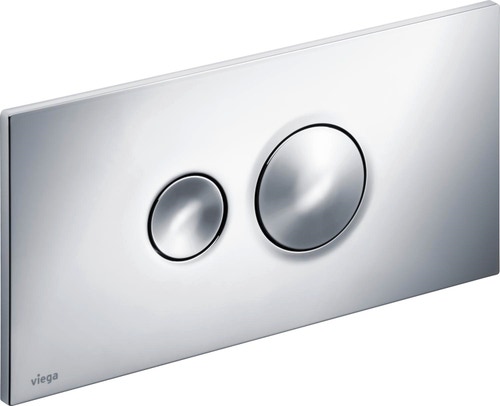Immagine di Viega VISING FOR STYLE 10 placca di comando per wc finitura cromo lucido 596323