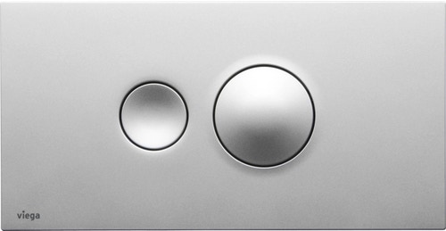 Immagine di Viega VISING FOR STYLE 10 placca di comando per wc finitura cromo satinato 596347