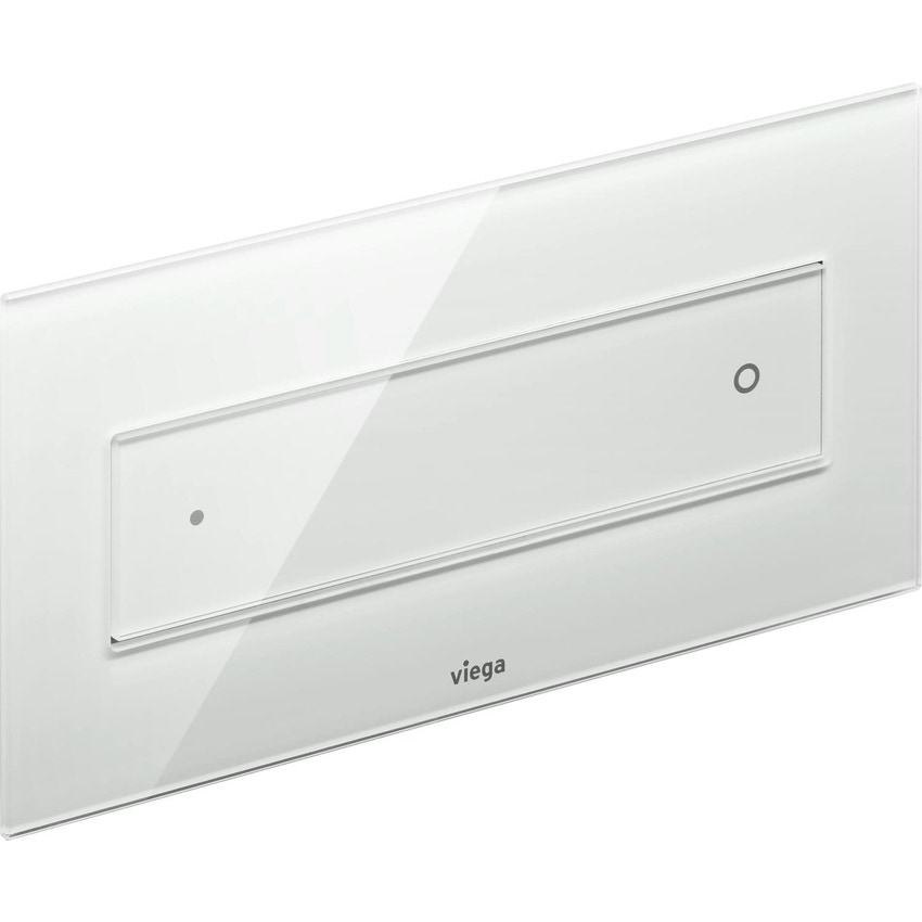 Immagine di Viega VISING FOR STYLE 12 placca di comando per wc finitura vetro trasparente/grigio chiaro 687854