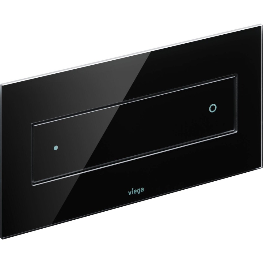 Immagine di Viega VISING FOR STYLE 12 placca di comando per wc finitura vetro parsol/nero 687861