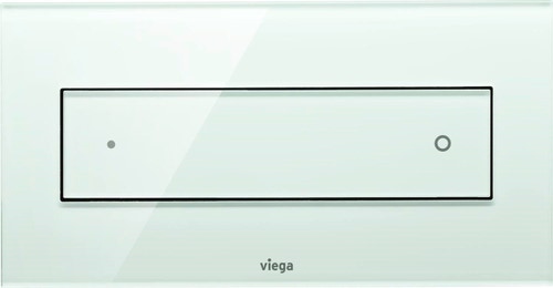 Immagine di Viega VISING FOR STYLE 12 placca di comando per wc finitura vetro trasparente/verde menta 687878