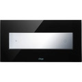 Immagine di Viega VISING FOR STYLE 12 placca di comando per wc finitura vetro parsol/nero con tasto in materiale plastico cromato 690632