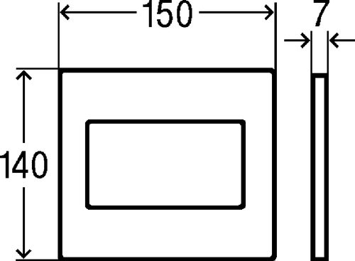 Immagine di Viega VISING FOR STYLE 12 placca di comando per orinatoio finitura bianco alpino 598747