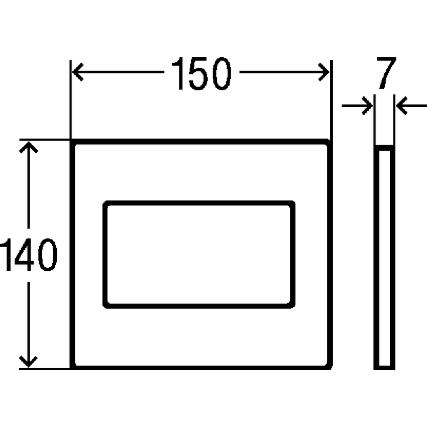 Immagine di Viega VISING FOR STYLE 12 placca di comando per orinatoio finitura cromo lucido 599256