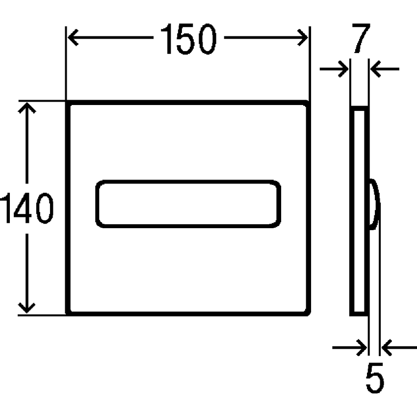 Immagine di Viega VISING FOR STYLE 11 placca di comando per orinatoi finitura bianco alpino 598501