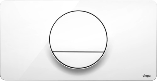 Immagine di Viega VISING FOR STYLE 13 placca di comando per wc finitura bianco alpino 654498