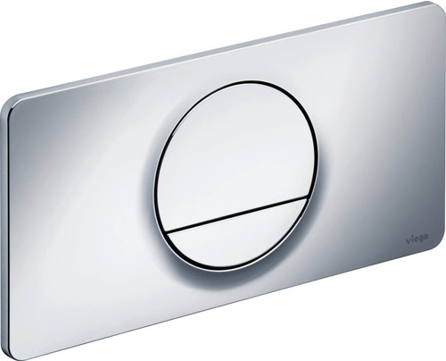 Immagine di Viega VISING FOR STYLE 13 placca di comando per wc finitura cromo lucido 654504