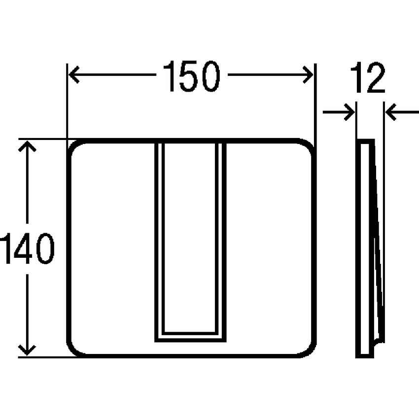 Immagine di Viega VISING FOR STYLE 14 placca di comando per orinatoi finitura bianco alpino 654566