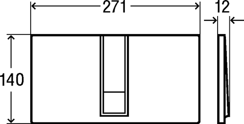 Immagine di Viega VISING FOR STYLE 14 placca di comando per wc finitura bianco alpino 654689