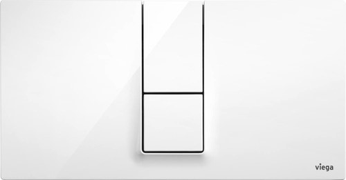 Immagine di Viega VISING FOR STYLE 14 placca di comando per wc finitura bianco alpino 654689