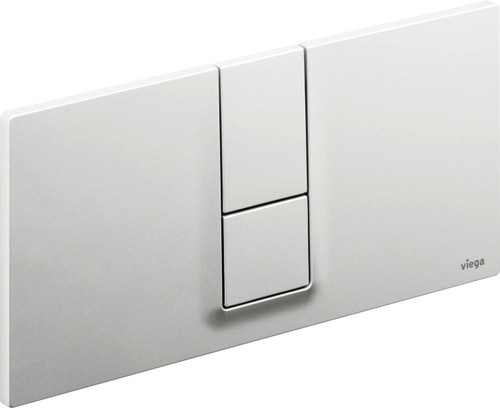 Immagine di Viega VISING FOR STYLE 14 placca di comando per wc finitura cromo satinato 654719