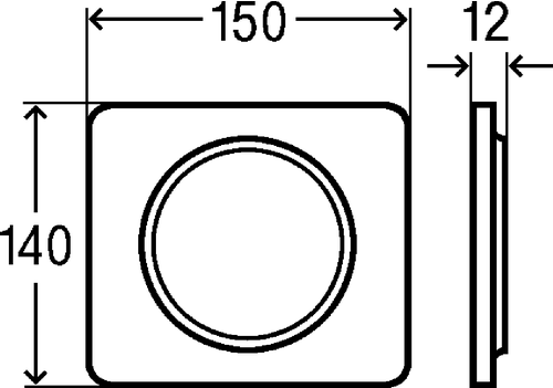 Immagine di Viega VISING FOR STYLE 13 placca di comando per orinatoio finitura bianco alpino 654771