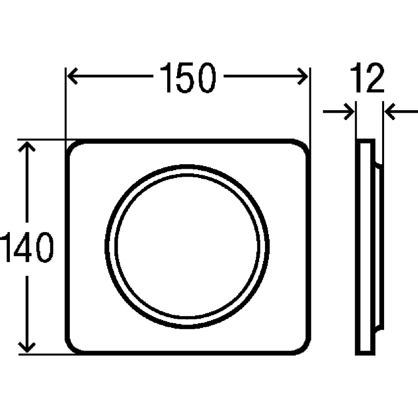 Immagine di Viega VISING FOR STYLE 13 placca di comando per orinatoio finitura bianco alpino 654771