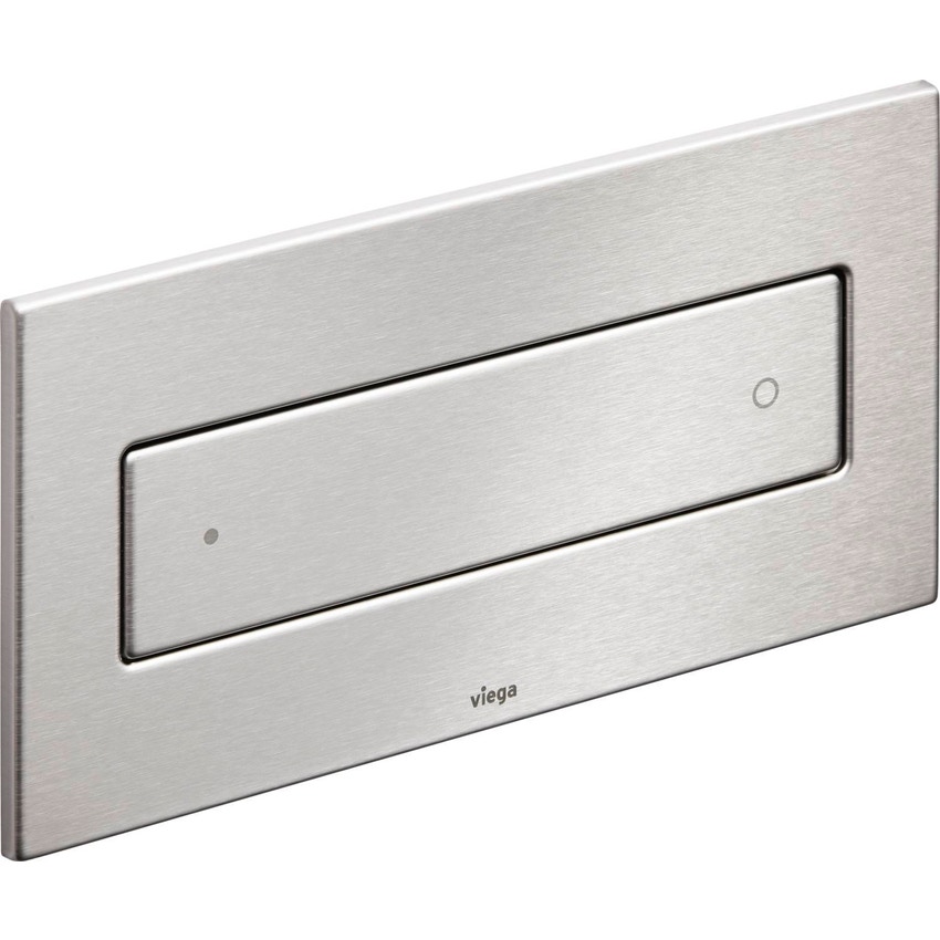 Immagine di Viega VISING FOR STYLE 12 placca di comando per wc finitura acciaio inox spazzolato  675608