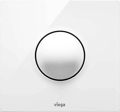 Immagine di Viega VISING FOR STYLE 10 placca di comando per orinatoi finitura bianco alpino 721756