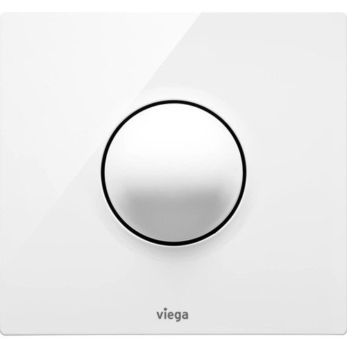 Immagine di Viega VISING FOR STYLE 10 placca di comando per orinatoi finitura bianco alpino 721756