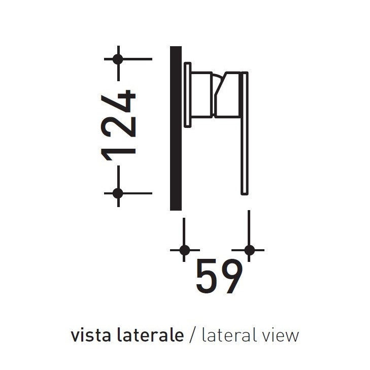 Immagine di Flaminia X1 miscelatore ad incasso monocomando, finitura acciaio spazzolato X12560