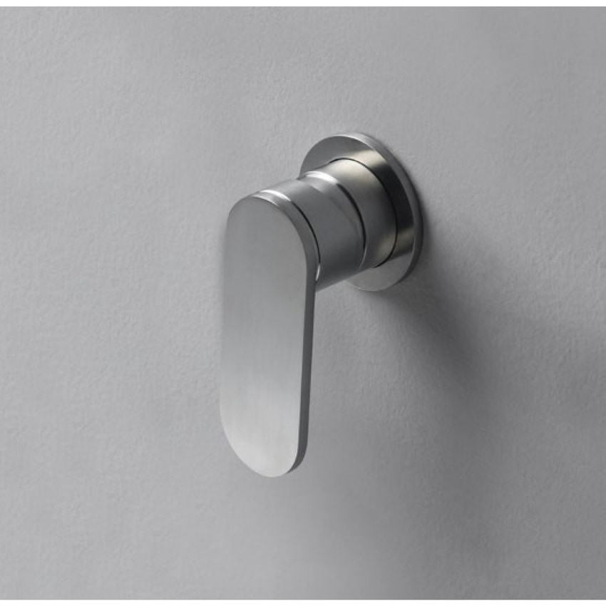 Immagine di Flaminia X1 miscelatore ad incasso monocomando, finitura acciaio spazzolato X12560