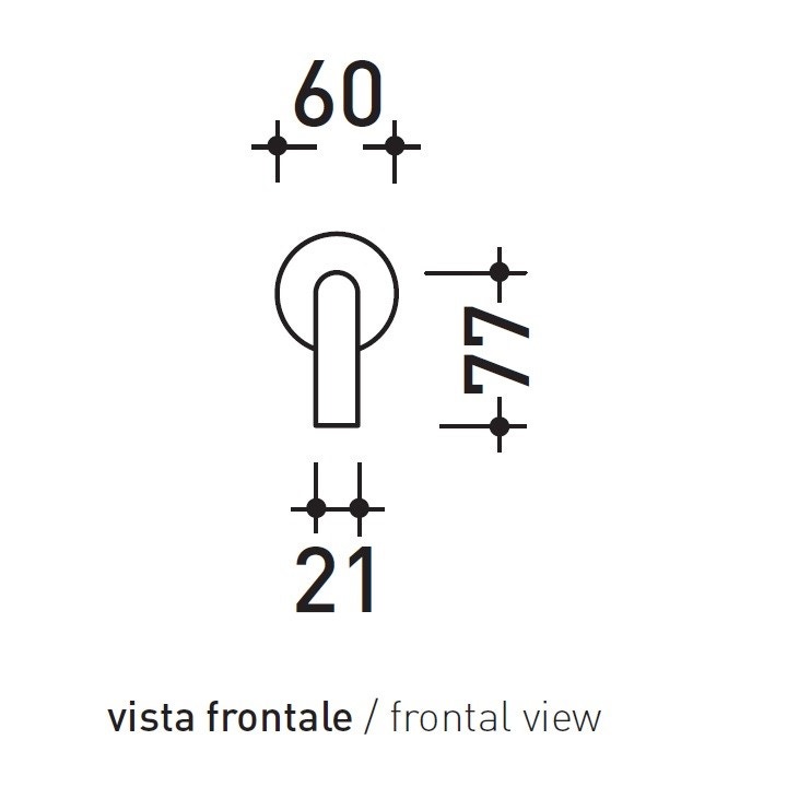 Immagine di Flaminia X1 bocca di erogazione a parete, finitura acciaio spazzolato X12562