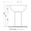 Immagine di Flaminia FONTE FONTANA 70 lavabo da appoggio 70 cm, e colonna, colore bianco finitura lucido FN70L+FN70C