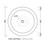 Immagine di Flaminia FONTE FONTANA 70 lavabo da appoggio 70 cm, e colonna, colore bianco finitura lucido FN70L+FN70C