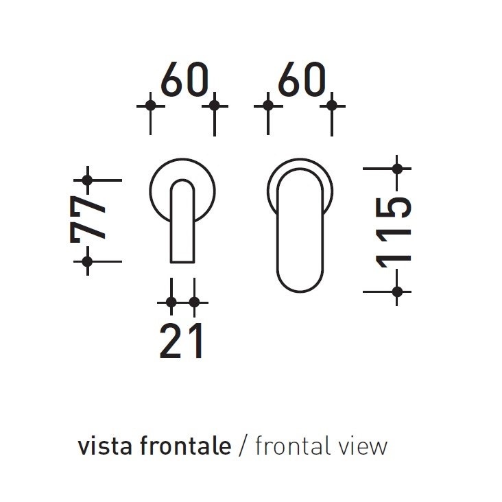 Immagine di Flaminia X1 miscelatore monocomando per lavabo ad incasso con bocca di erogazione, finitura acciaio spazzolato X13059