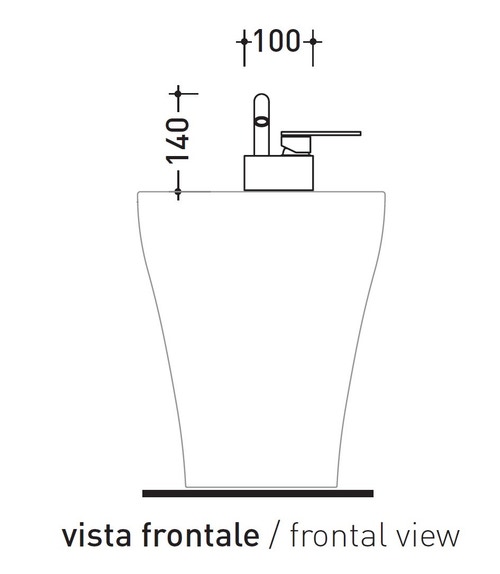 Immagine di Flaminia X1 miscelatore monocomando per bidet, finitura acciaio spazzolato X14070