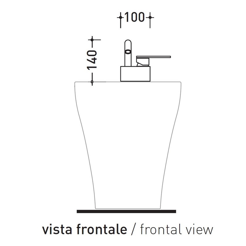 Immagine di Flaminia X1 miscelatore monocomando per bidet, finitura acciaio spazzolato X14070