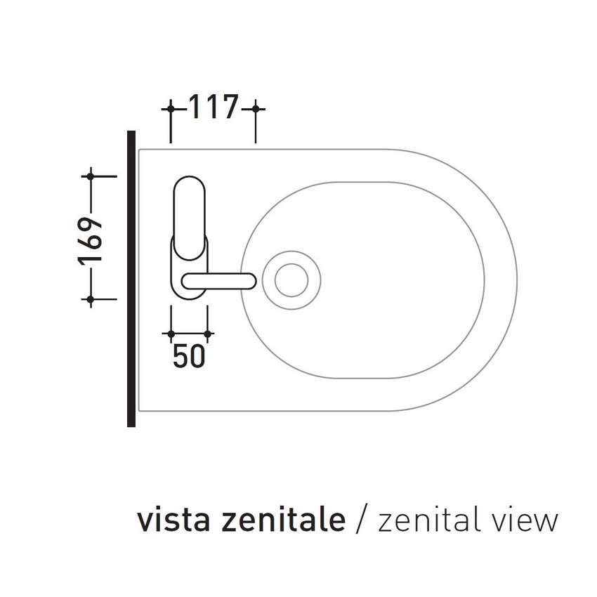 Immagine di Flaminia X1 miscelatore monocomando per bidet, finitura acciaio spazzolato X14070