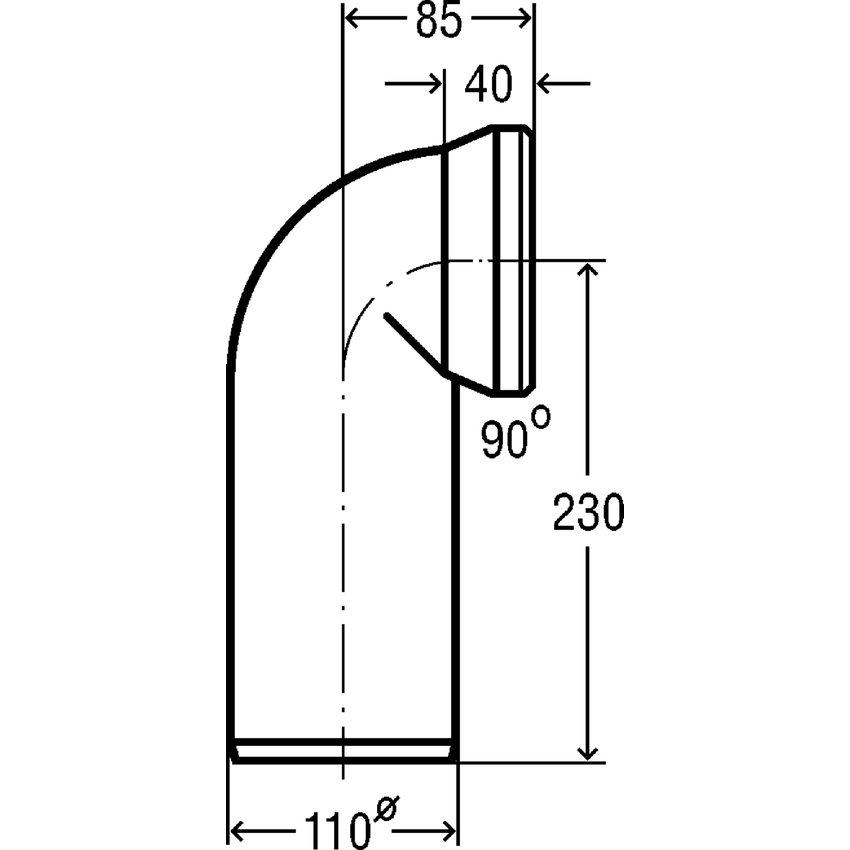 Immagine di Viega curva di allacciamento a 90° per wc 100551