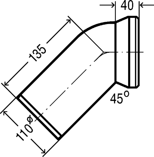 Immagine di Viega curva di allacciamento a 45° per wc 101718