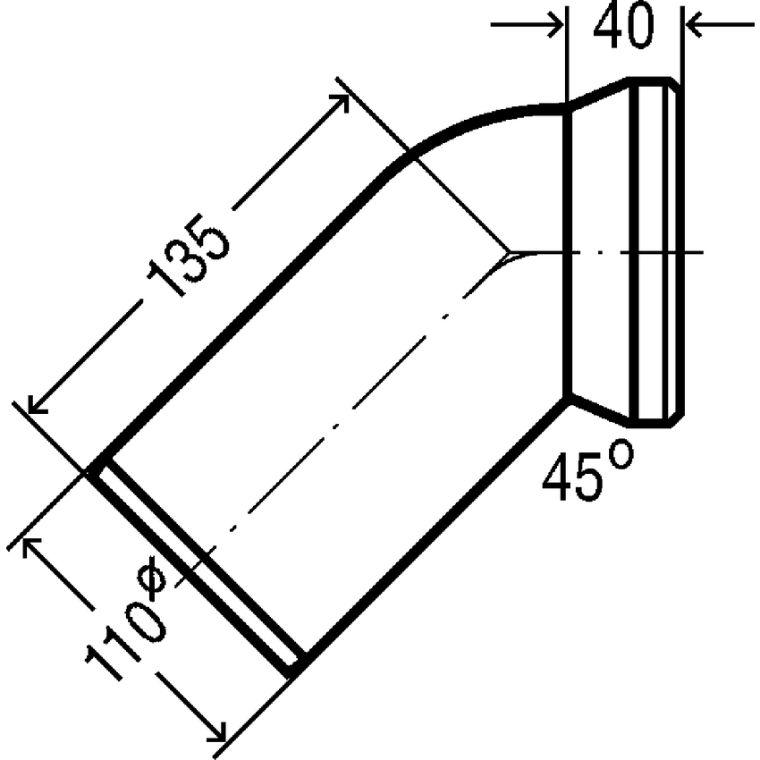 Immagine di Viega curva di allacciamento a 45° per wc 101718