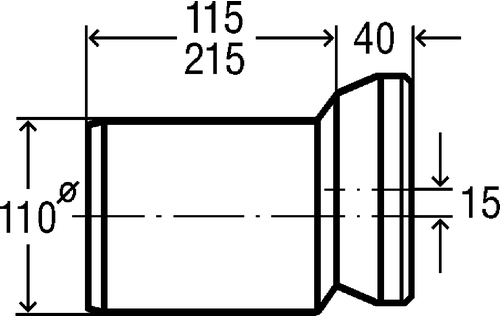 Immagine di Viega manicotto di allacciamento da 155 mm 103231