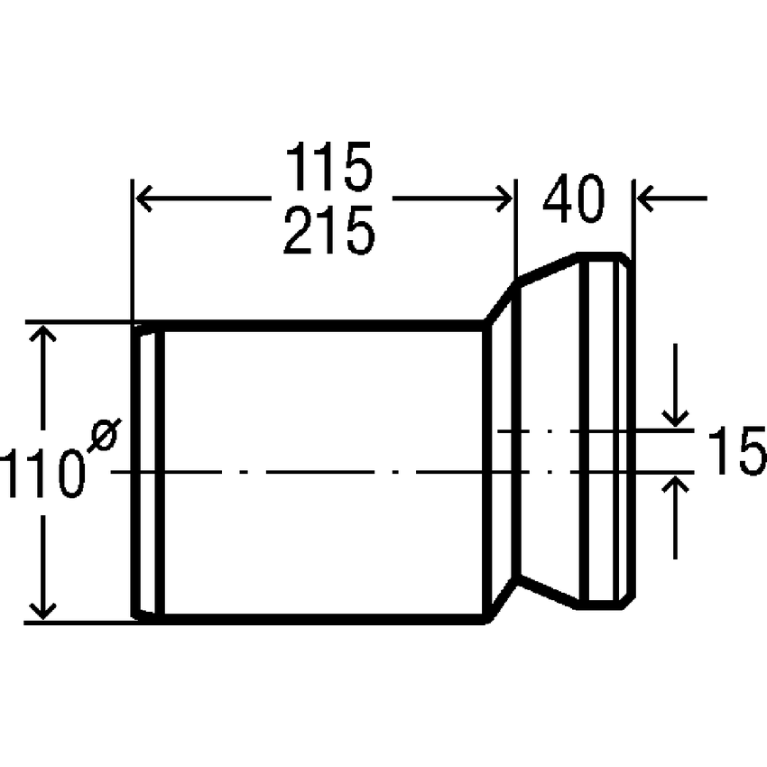 Immagine di Viega manicotto di allacciamento da 155 mm 103231