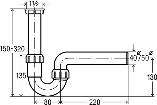 Immagine di Viega sifone per lavello 105716