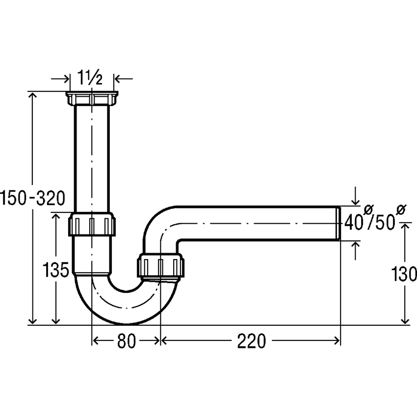 Immagine di Viega sifone per lavello 105716