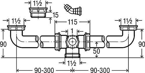 Immagine di Viega raccordo di scarico 113063